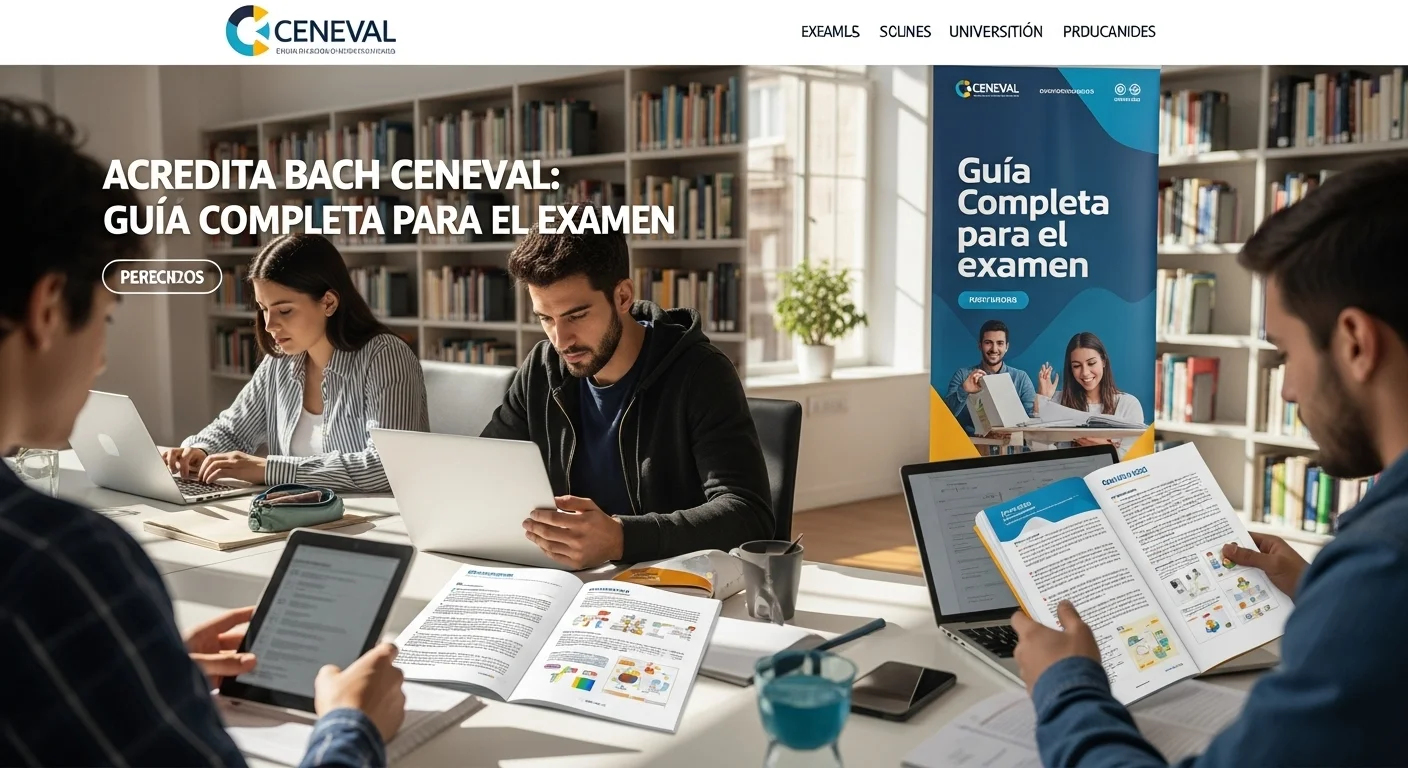 Guías resueltas y materiales de estudio en línea para Acredita Bach CENEVAL.