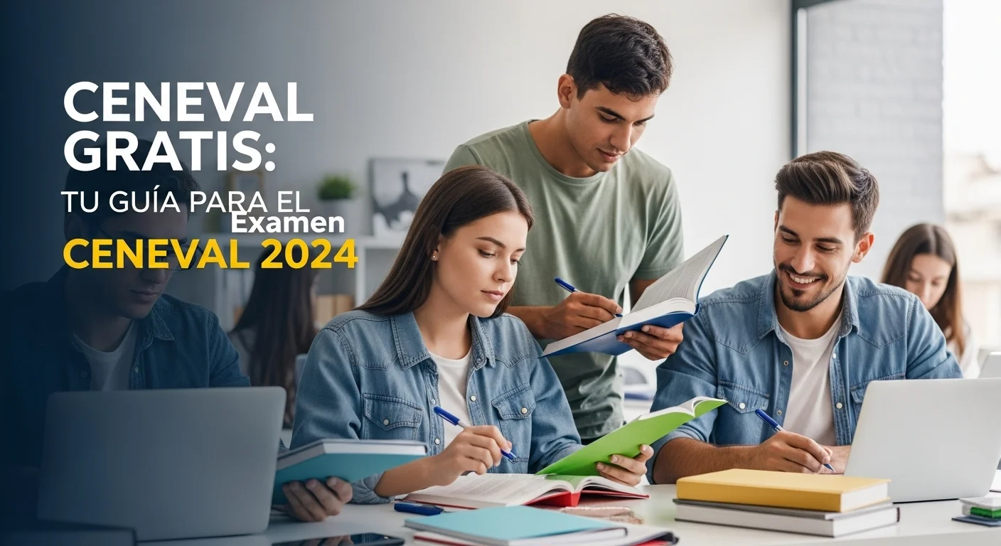 Estudiantes se preparan con entusiasmo para el examen CENEVAL usando recursos de Ceneval Gratis
