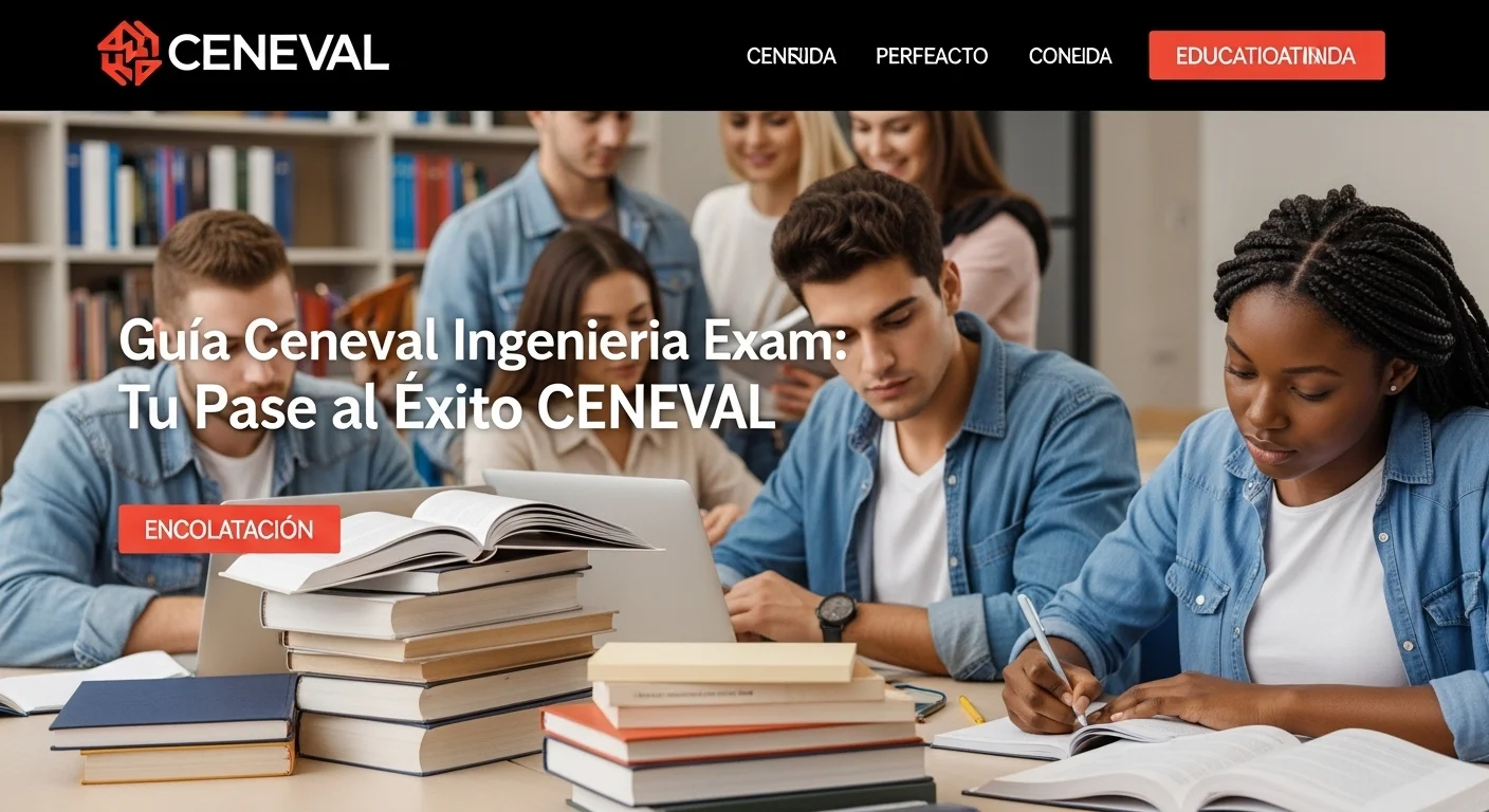 Imagen que muestra estudiantes preparándose para el examen CENEVAL de Ceneval Ingenieria Exam