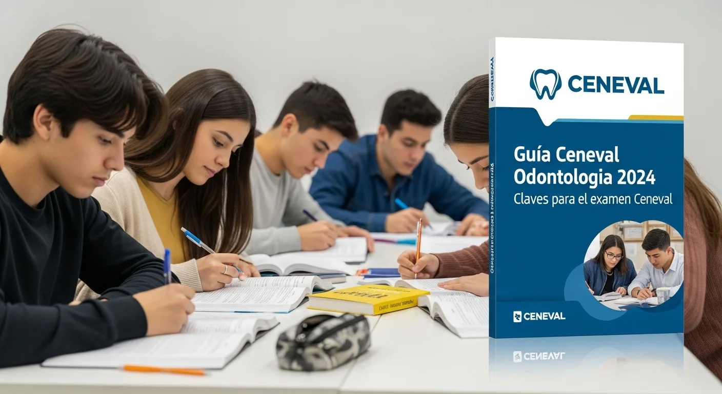 Imagen que muestra estudiantes preparándose para el examen CENEVAL de Ceneval Odontologia 2024