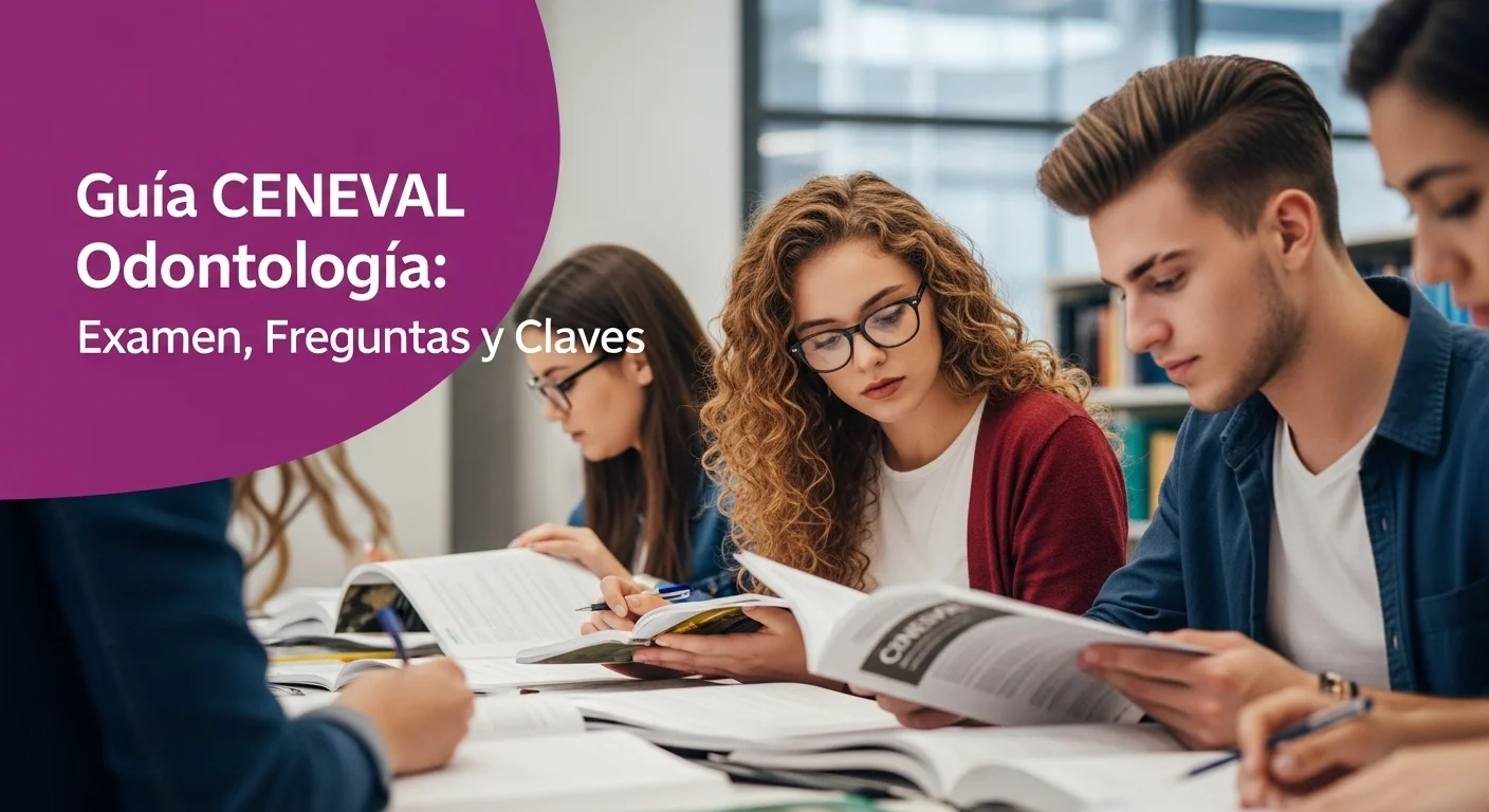 Imagen que muestra estudiantes preparándose para el examen CENEVAL de Ceneval Odontologia