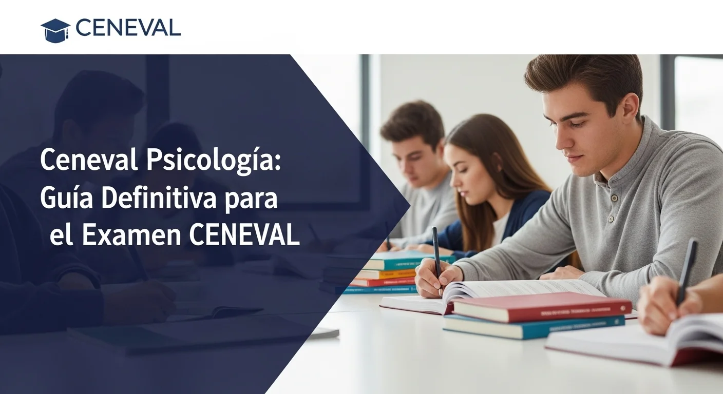 Imagen que muestra estudiantes preparándose para el examen CENEVAL de Ceneval Psicologia