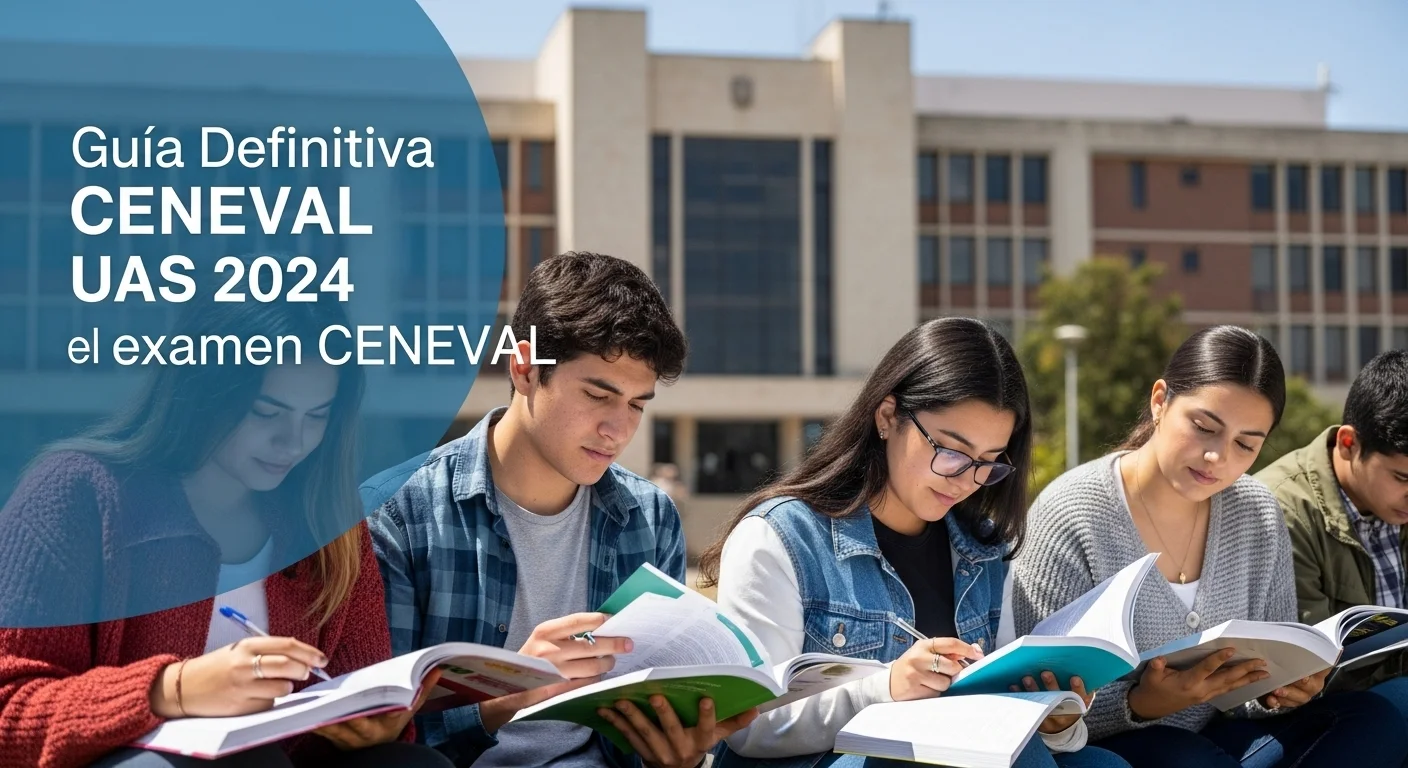 Estudiantes se preparan para el examen CENEVAL de Ceneval Uas 2024 frente a un edificio universitario.