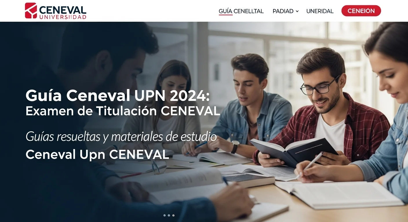 Guías resueltas y materiales de estudio para Ceneval Upn CENEVAL