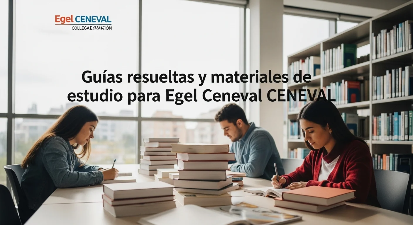 Guías resueltas y materiales de estudio para Egel Ceneval CENEVAL