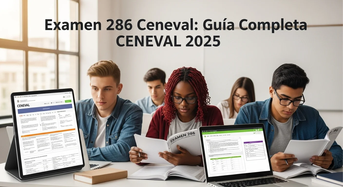Guías resueltas y materiales de estudio para Examen 286 Ceneval CENEVAL