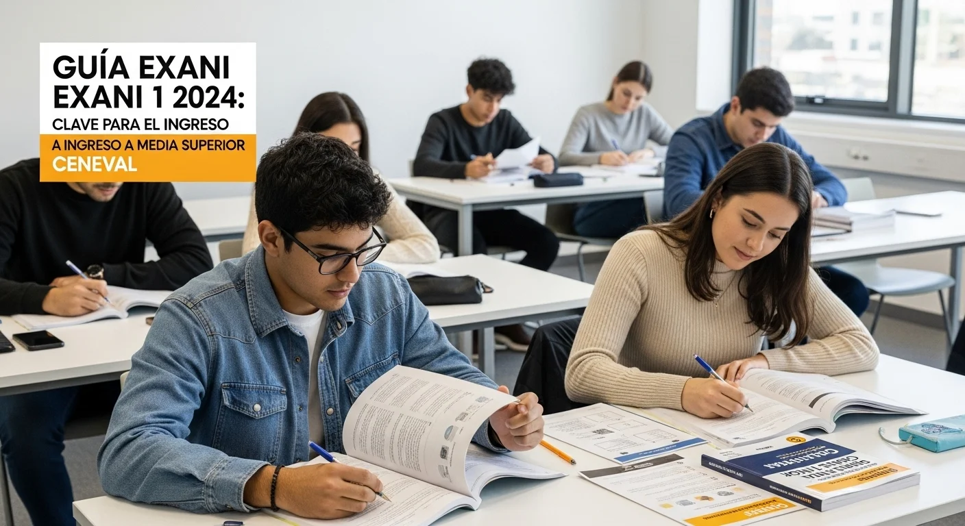 Guías resueltas y materiales de estudio para Guia Exani 1 2024 CENEVAL
