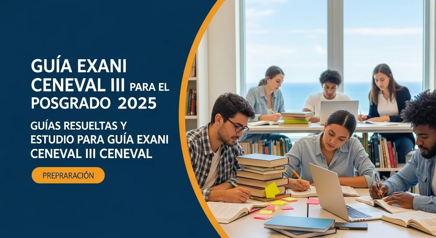 Guías resueltas y materiales de estudio para Guía Exani Ceneval Iii CENEVAL