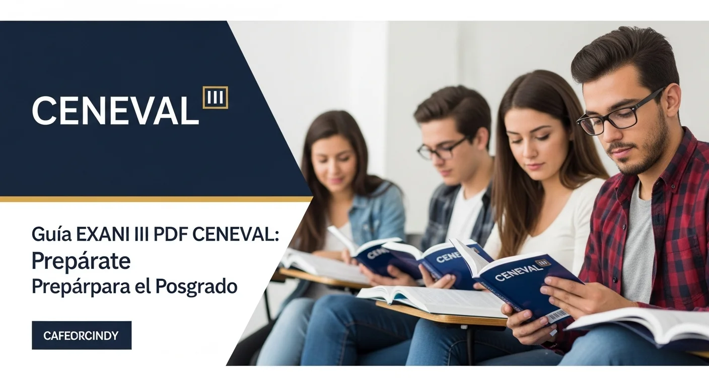 Imagen que muestra estudiantes preparándose para el examen CENEVAL de Iii Pdf
