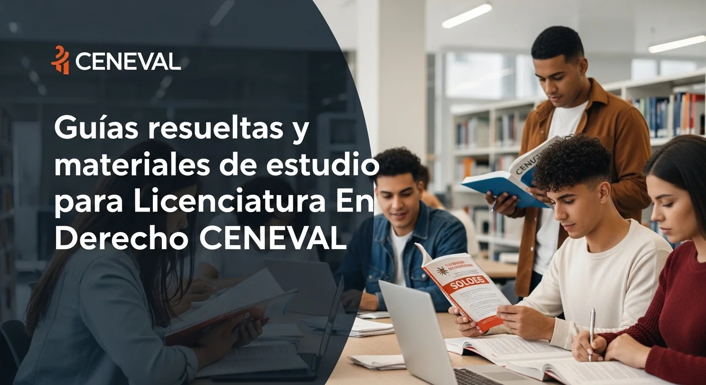 Guías resueltas y materiales de estudio para Licenciatura En Derecho CENEVAL