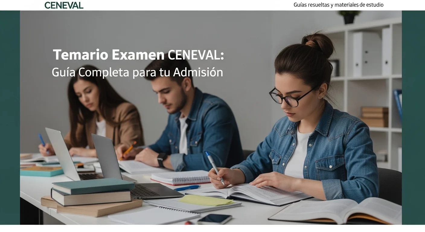 Guías resueltas y materiales de estudio para Temario Examen CENEVAL